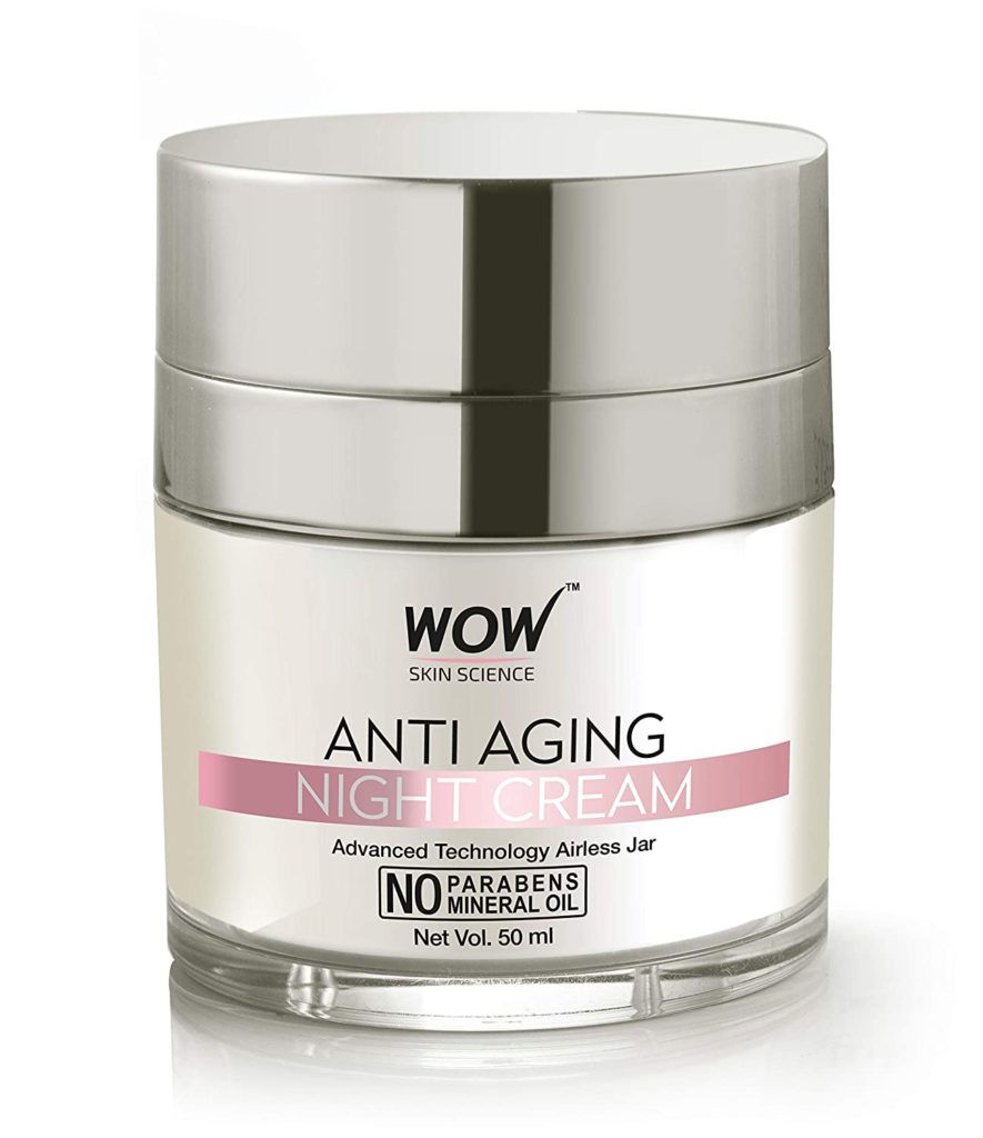 WOW anti-ageing No Parabens & Mineral Oil Night Cream.