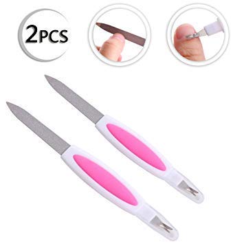 DALLAS 2 in 1 Manicure Pedicure Nail File Tool Cuticle Trimmer Cutter Remover for Women