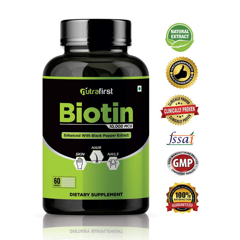 Nutrafirst Biotin for Hair Growth Improve Skin and Strengthens Nails Supplements for how to make nails grow faster